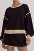 'Beryl' Round Neck Top and Skort Set - Celes Fashion